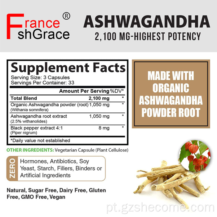 Cápsulas de Ashwagandha Stress Organic Ashwagandha